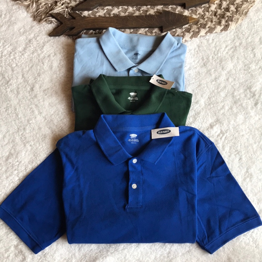 NWT Size XXL (18 Husky) boys short sleeve polos